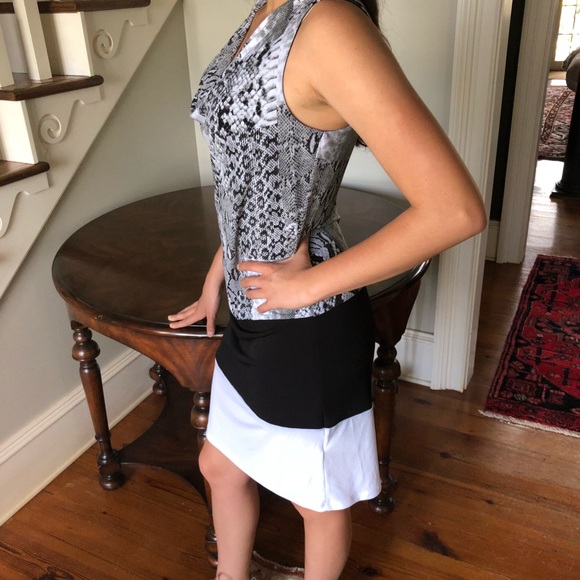  NWT Michael Kors Snakeskin Color Block Dress - Picture 2 of 7